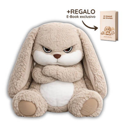 Conejo de peluche enfadado Grumpy™